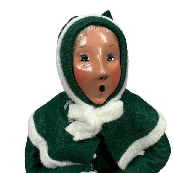 Vintage Byers Choice Carolers Girl Doll Figurine 10" Christmas Limited 8/100 - Picture 2 of 8